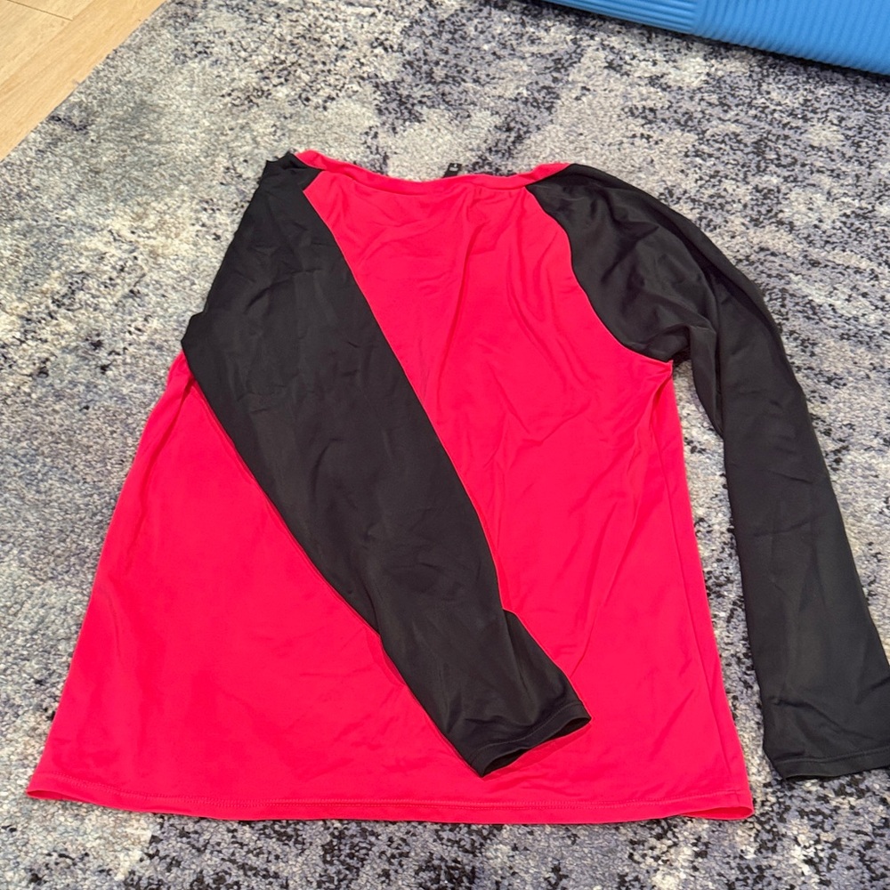 Torrid Rash Guard/ Swim Shirt - Pink and Black